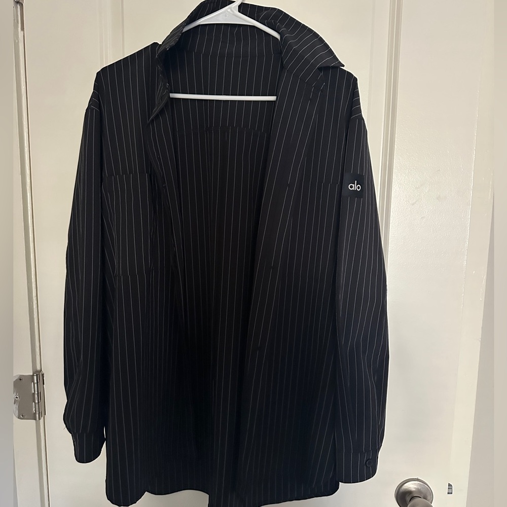 Alo Yoga Pinstripe Button Down *READ